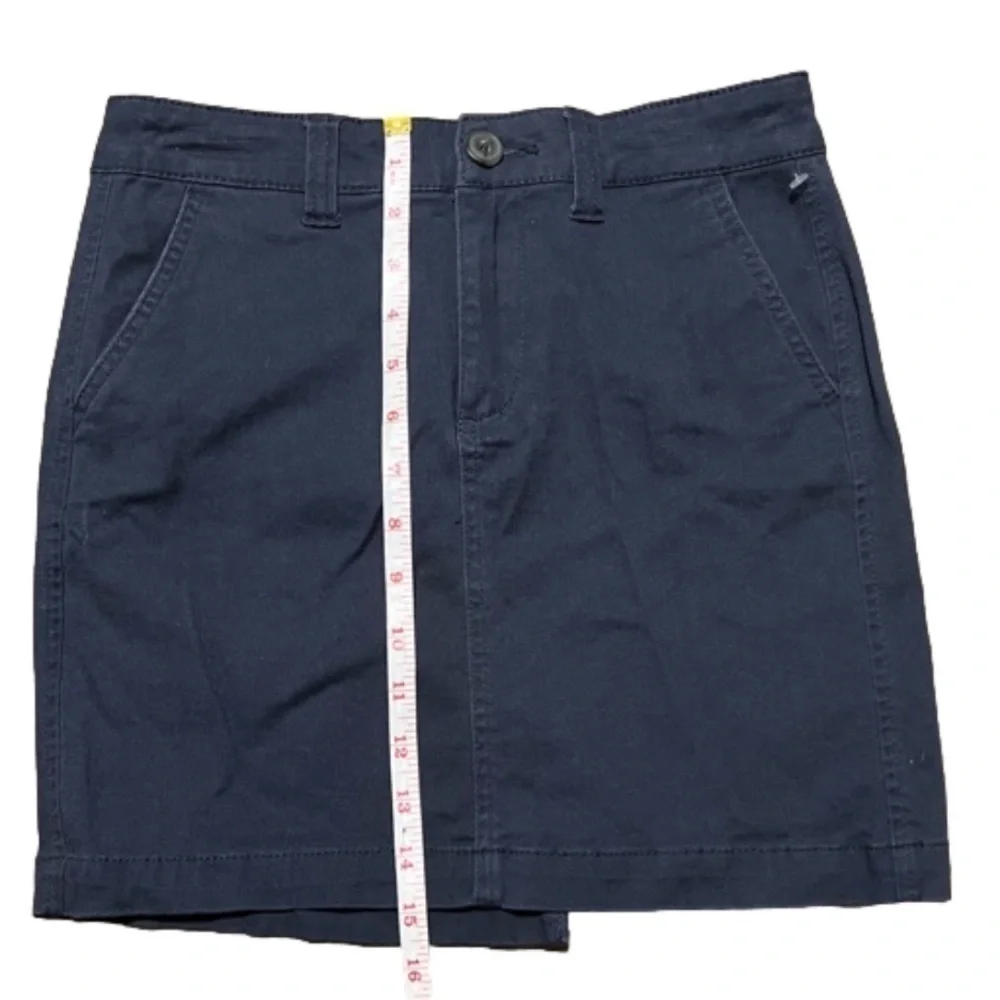 Aeropostale Navy Blue Cotton Spandex Skirt Women Size 00